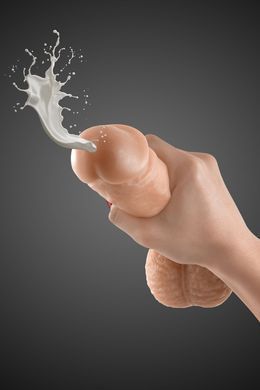 Фалоімітатор, що кінчає, Real Body &mdash; Cum Kane: довжина 21,5 см, діам. 3,8 см, ТРЕ, присоска