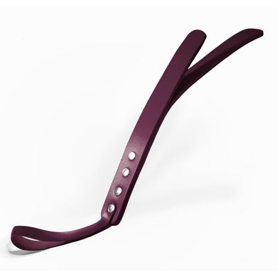 Паддл двухслойный Feral Feelings Leather Mini Paddle Burgundy, натуральная кожа, burgundy