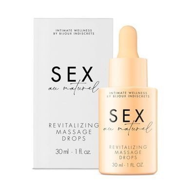 Відновлювальні краплі для масажу Bijoux Indiscrets Sex au Naturel &mdash; Revitalizing Massage Drops
