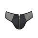 Чоловічі сліпи на блискавці Passion 042 SLIP TIMMY S/M Black, екошкіра, сітка