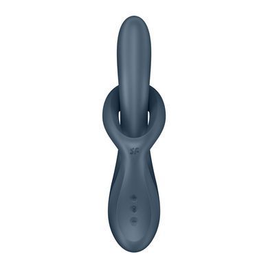 Вібратор з ротацією Satisfyer Heat Flex 4 Grey, підігрів до 39&deg;C