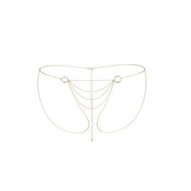 Ланцюжок-трусики Bijoux Indiscrets Magnifique Bikini Chain – Gold, прикраса для тіла