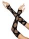 Довгі мітенки Leg Avenue Faux wrap net arm warmers One size Black, велика сітка