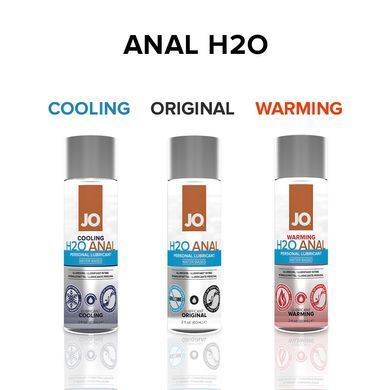 Анальная смазка JO ANAL H2O &mdash; WARMING (120 мл) разогревающая, на водной основе