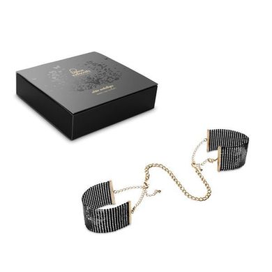 Наручники Bijoux Indiscrets Desir Metallique Handcuffs - Black, металеві, стильні браслети