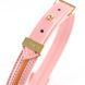 Нашийник з повідцем LOCKINK SEVANDA Love Heart Butterfly Leather Collar Set, рожевий, з бантом
