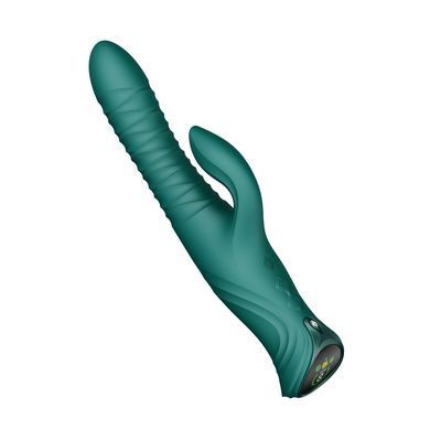 Пульсатор-кролик с вибрацией Zalo Mose 2 Turquoise Green