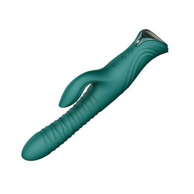 Пульсатор-кролик с вибрацией Zalo Mose 2 Turquoise Green