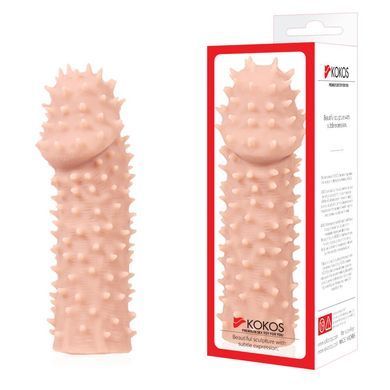 Насадка на член Kokos Extreme Sleeve ES.07 размер M, утолщающая, стимуляция точки G