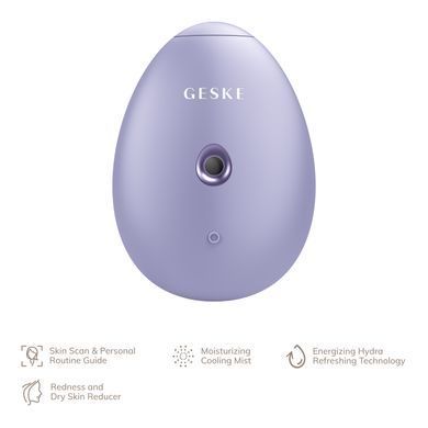 Електронний освіжувач для зволоження обличчя GESKE Facial Hydration Refresher 4в1 purple