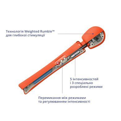 Вибромассажер Fun Factory VIM Vibrating Wand sunrise orange, супермощный и легкий, до 6 часов работы