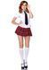 Эротический костюм школьницы Leg Avenue Private School Sweetie S, рубашка, юбка, галстук, оправа