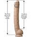 Фалоімітатор Doc Johnson Dick Rambone Cock White (в ПЕ пакеті!), Діаметр 6 см, довжина 42 см, ПВХ