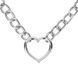 Ошейник с поводком Bedroom Fantasies: Collar with Chain - Silver
