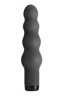 Вибратор S Pleasures Bullets Obsidian, черный, в виде ряда шариков, 10 режимов, диаметр 4 см