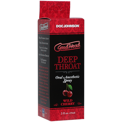 Спрей для мінету Doc Johnson GoodHead DeepThroat Spray - Wild Cherry 59 мл для глибокого мінету