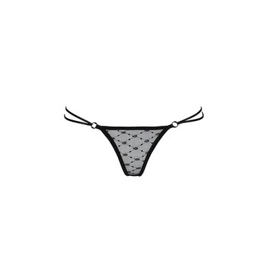 Трусики с завязочками по бокам Passion Exclusive ZITA THONG XXL/XXXL, black