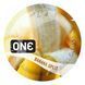Ароматизированный презерватив ONE FlavorWaves Banana Split, 1 шт, желтый, запах бананового десерта