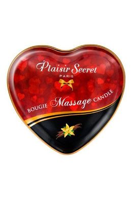 Массажная свеча-сердечко Plaisirs Secrets Vanilla (35 мл)