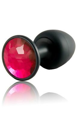 Анальна пробка Dorcel Geisha Plug Ruby XL з кулькою всередині, створює вібрації, макс діаметр 4,5 см