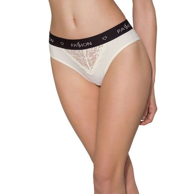 Трусики с широкой резинкой и кружевом Passion PS001 PANTIES M, ecru