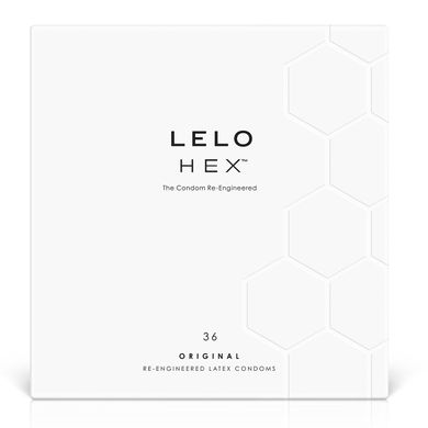 Презервативы LELO HEX Condoms Original 36 Pack, тонкие и суперпрочные