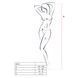 Бодистокинг Passion BS017 white, комбинезон, имитация чулок и пояса