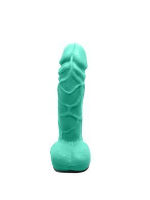 Крафтовое мыло-член с присоской Чистий Кайф Turquoise size M, натуральное
