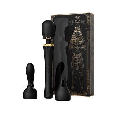 Вібромасажер з насадками Zalo &mdash; Kyro Wand Obsidian Black