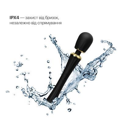 Вібромасажер з насадками Zalo &mdash; Kyro Wand Obsidian Black