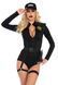 Костюм эротического спецназа Leg Avenue SWAT Team Babe XS, боди, пояс, подвязки, игрушечная рация, кепка