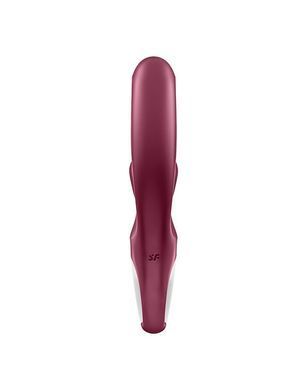 Вібратор-кролик Satisfyer Love Me Red, гнучкий, відросток з потрійним кінчиком
