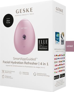 Електронний освіжувач для зволоження обличчя GESKE Facial Hydration Refresher 4в1 pink