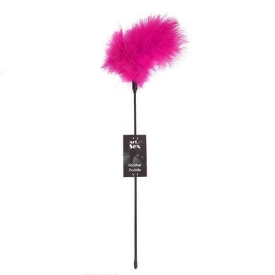 Щекоталка с пером индюка Art of Sex &ndash; Feather Paddle, темно-розовая