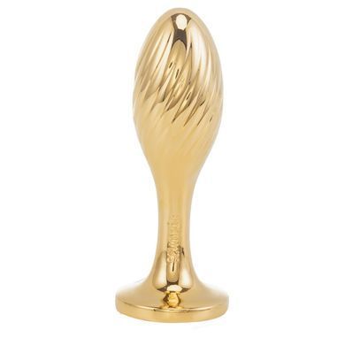 Металева анальна пробка &mdash; кролячий хвіст LOCKINK SEVANDA White Bunny-Tail Anal Pear-shape Plug