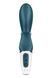Смарт вібратор-кролик Satisfyer Hug Me Bluegrey, 2 мотори, діаметр 4,2см, широка кліторальна частина