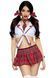 Костюм школьницы Leg Avenue Miss Prep School S/M, топ, юбка, галстук, бантики