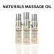 Масажна олія JO Naturals Massage Oil Peppermint & Eucalyptus з ефірними оліями (120 мл)