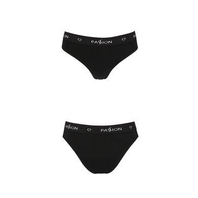 Трусики-сліпи з бавовни з еластаном Passion PS004 PANTIES M, black