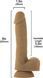 Гибкий фаллоимитатор на присоске ADDICTION &mdash; ANDREW 8&Prime; Silicone Dong &mdash; Caramel, вибропуля в подарок