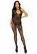 Бодістокінг Leg Avenue Rhinestone Lace and Net Bodystocking OS Black