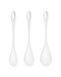 Набір йоні намистин Satisfyer Yoni Power 1 White, діаметр 2-2,5-3см, вага 22-46-74гр