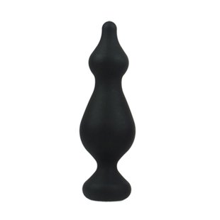 Анальная пробка Adrien Lastic Amuse Big Black (L) с двумя переходами, макс. диаметр 4,4см