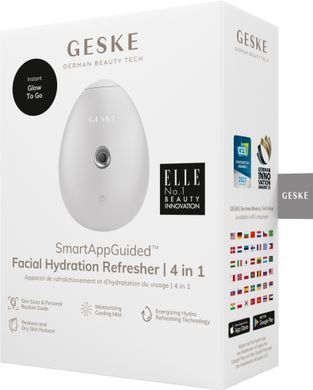 Електронний освіжувач для зволоження обличчя GESKE Facial Hydration Refresher 4в1 white