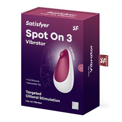 Вібратор Satisfyer Spot On 3 Berry, компактний та потужний, 12 режимів