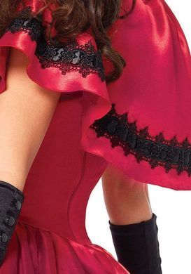 Эротический костюм Красной шапочки Leg Avenue Gothic Red Riding Hood XL, платье, накидка