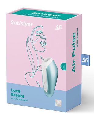 Миниатюрный вакуумный стимулятор Satisfyer Love Breeze Ice Blue