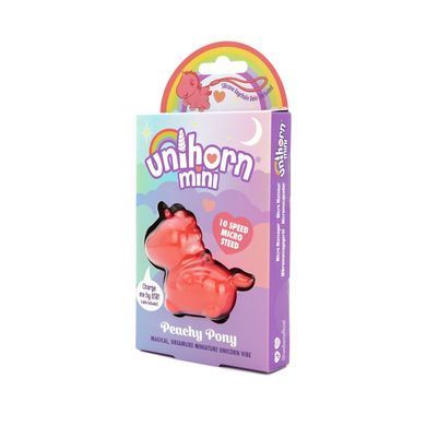 Вібратор-мінієдиноріжка Unihorn Mini &ndash; Peachy Pony, брелок з вібрацією, 10 режимів