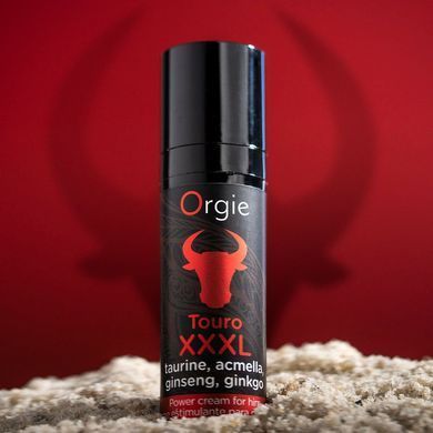Крем для усиления эрекции Orgie Touro XXXL Power Cream, 15 мл, с эффектом вибрации
