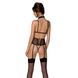 Корсет з відкритими грудьми Passion DOMINICA CORSET XXL/XXXL beige, пажі для панчіх, стрінги